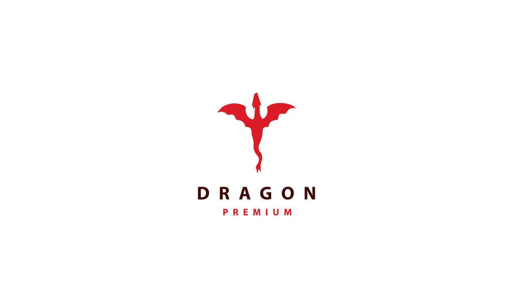 Dragon head logo design template vector