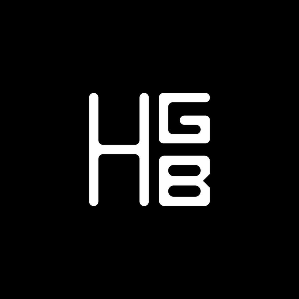 hgb letra logo vector diseño, hgb sencillo y moderno logo. hgb lujoso alfabeto diseño