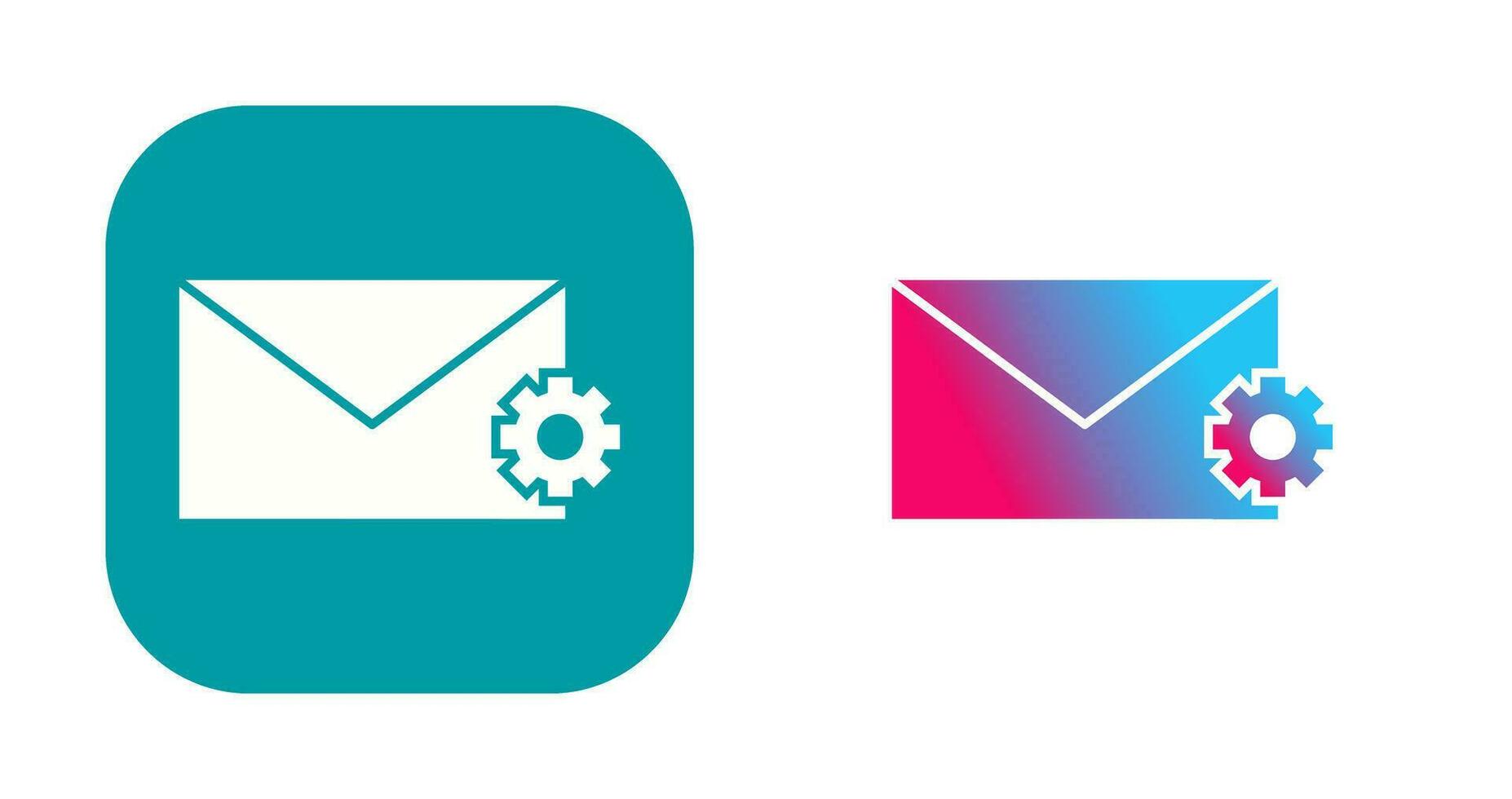 Unique Message Settings Vector Icon