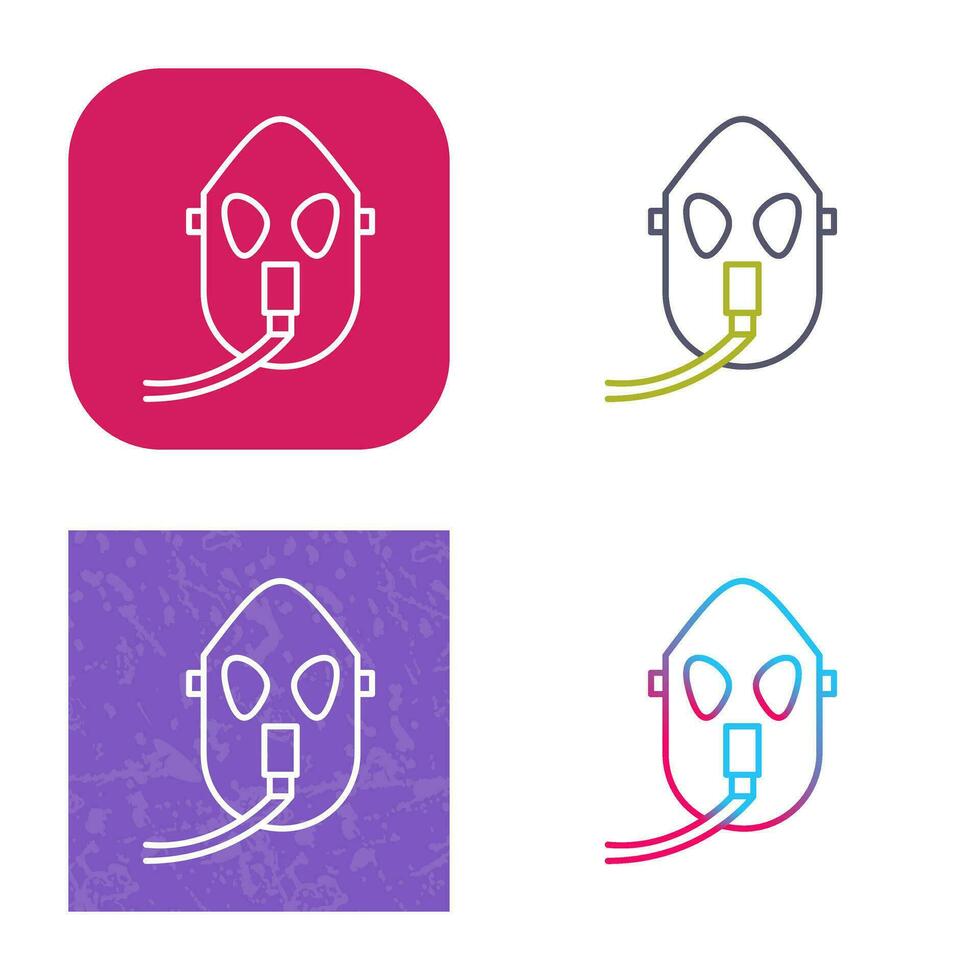 Unique Oxygen Mask Vector Icon