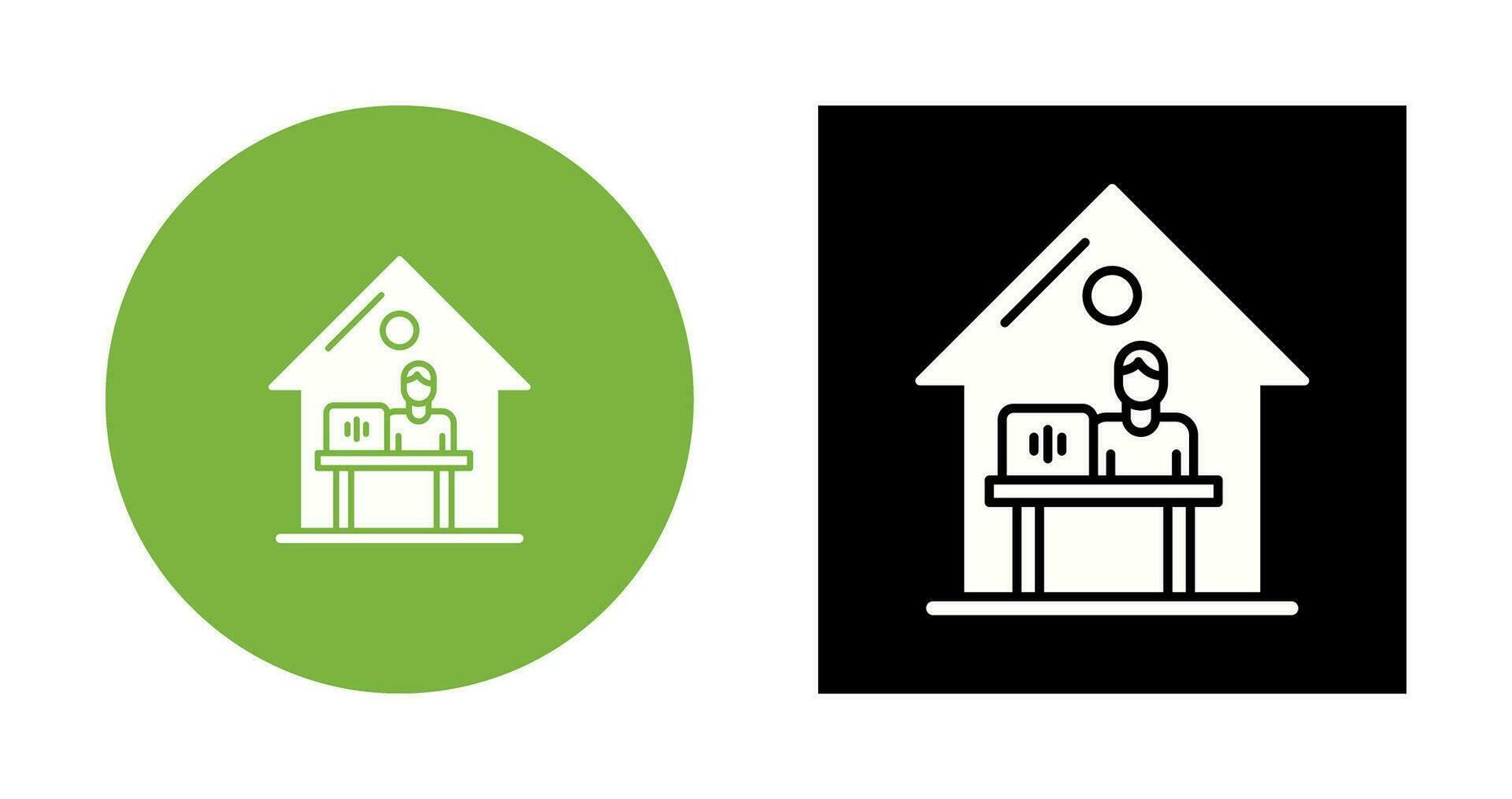 Work At Home Vector Icon