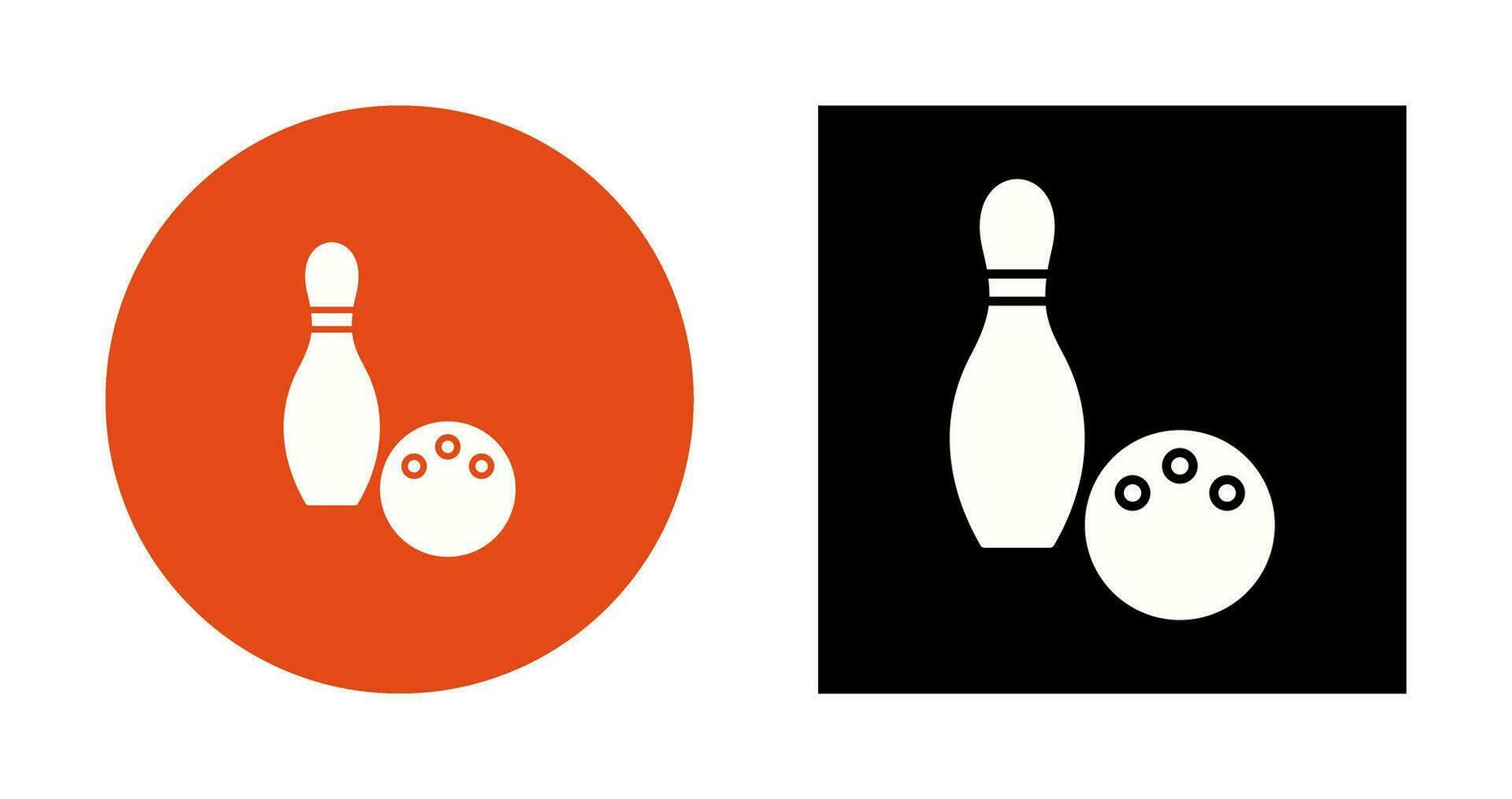 Unique Bowling Vector Icon