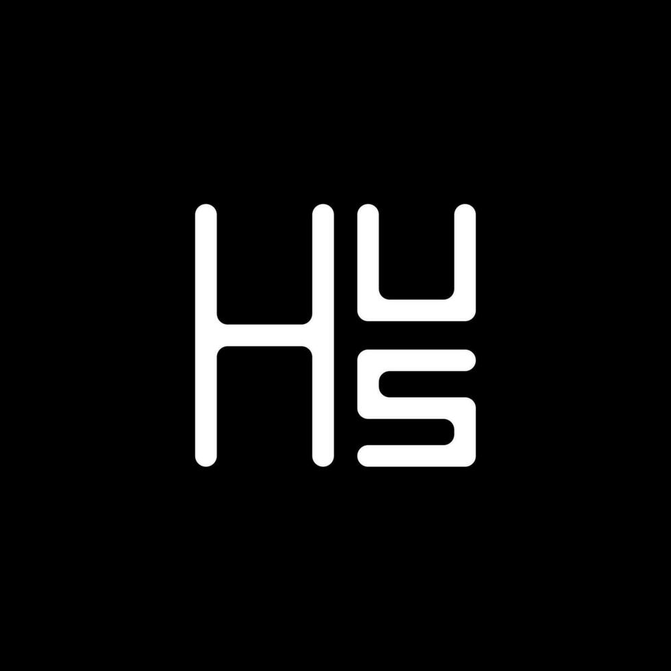 HUS letter logo vector design, HUS simple and modern logo. HUS luxurious alphabet design