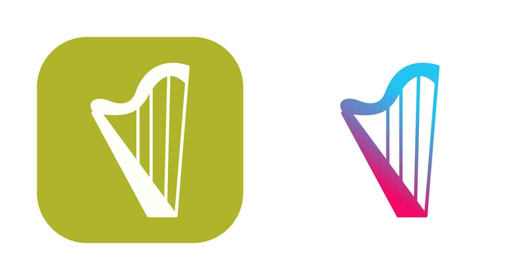 Harp Vector Icon