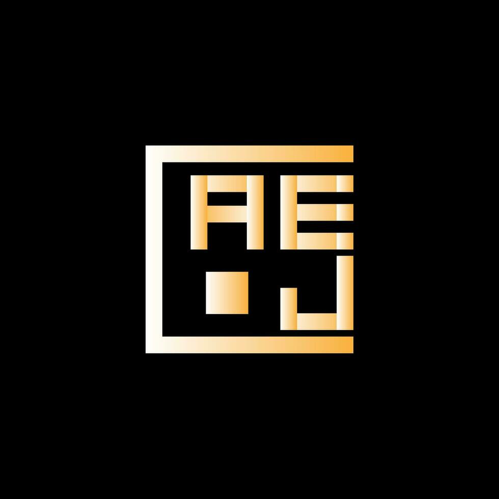 aej letra logo vector diseño, aej sencillo y moderno logo. aej lujoso alfabeto diseño