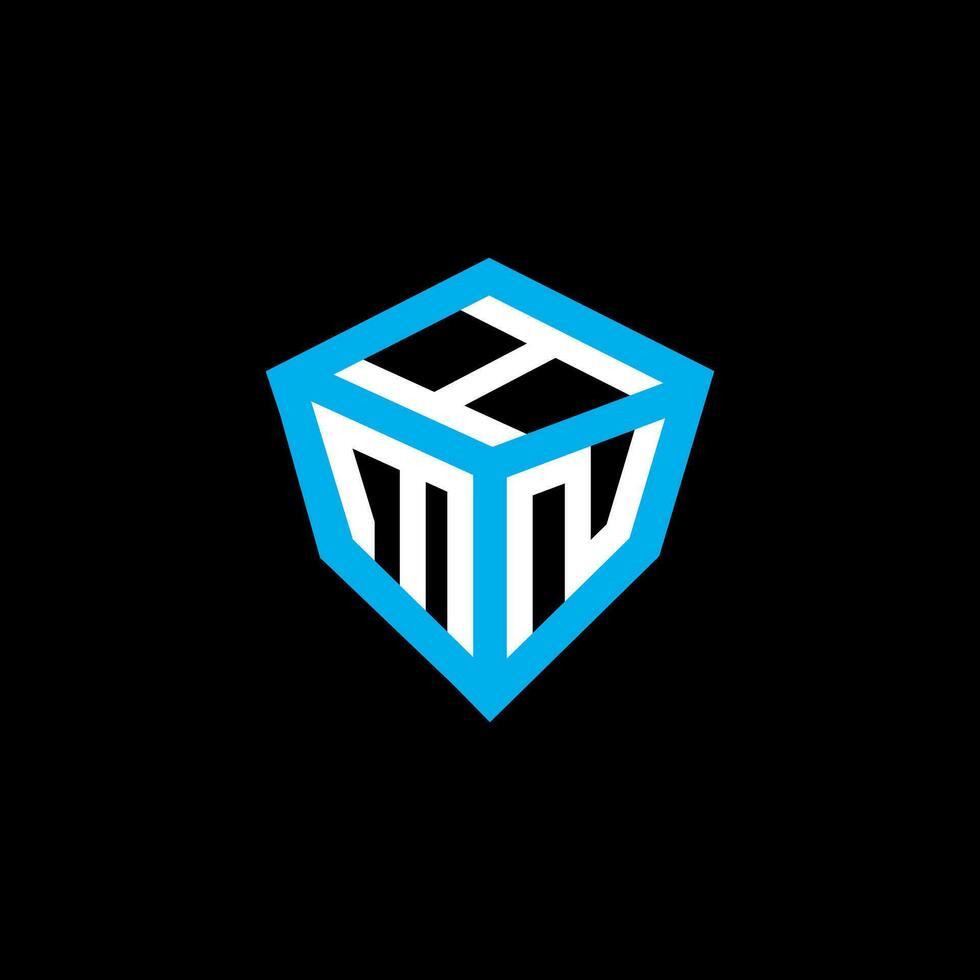 HMN letter logo vector design, HMN simple and modern logo. HMN luxurious alphabet design