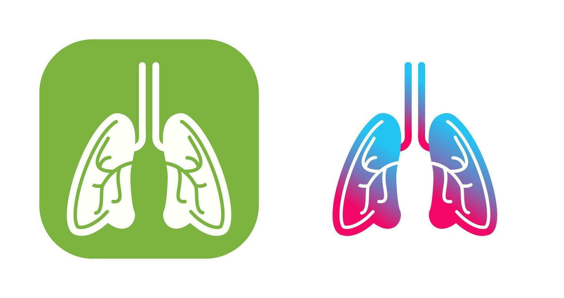 Lungs Vector Icon