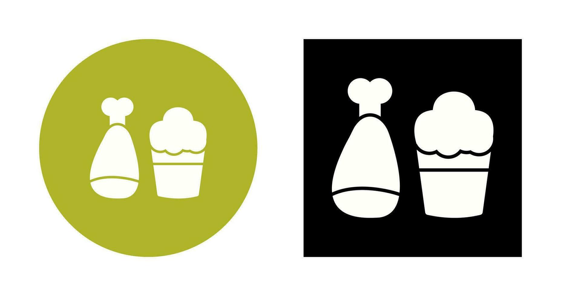 Food and Beer Vector Icon