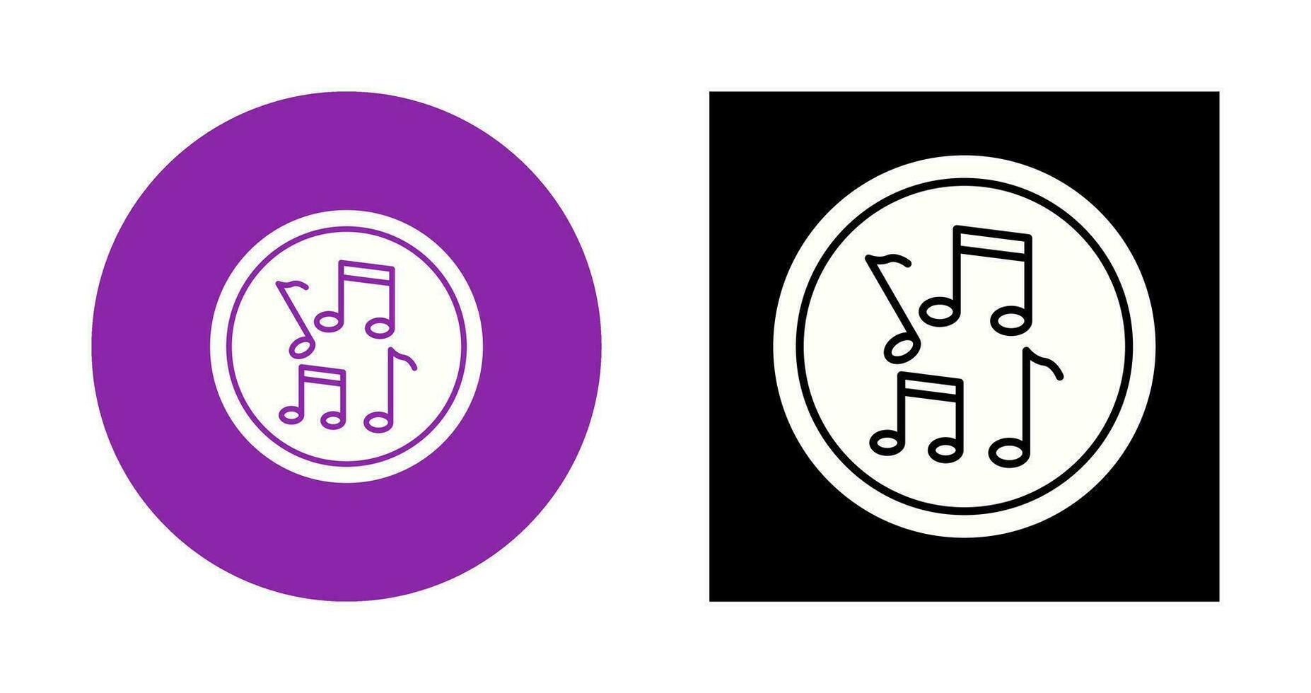 Musical Notes Vector Icon
