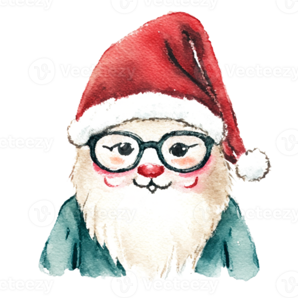 Santa Claus Cute  AI Generative png
