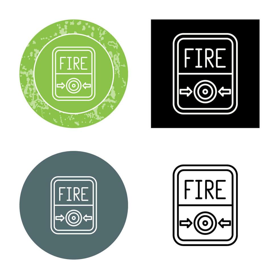 Fire Button Vector Icon