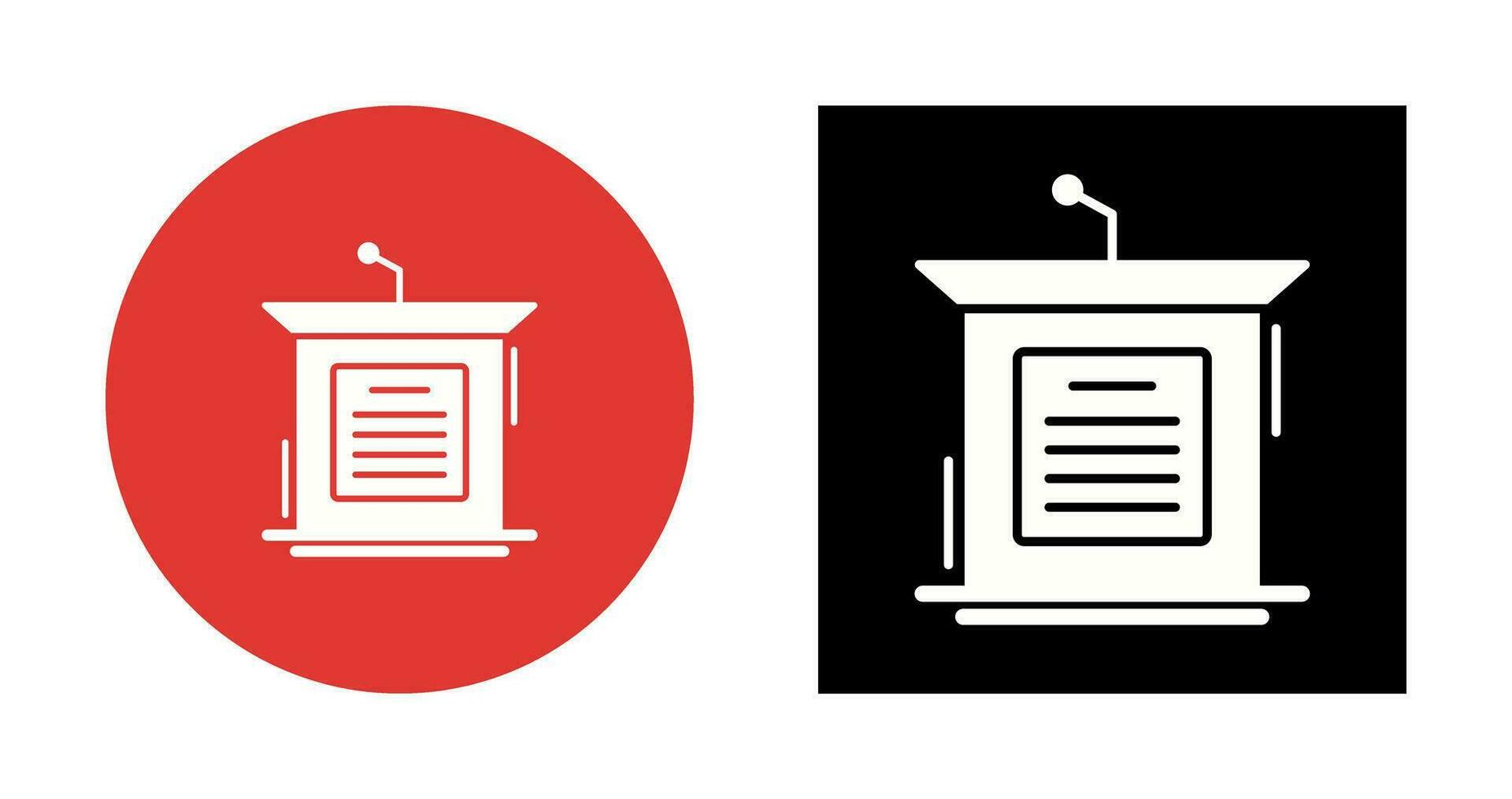 Podium Vector Icon