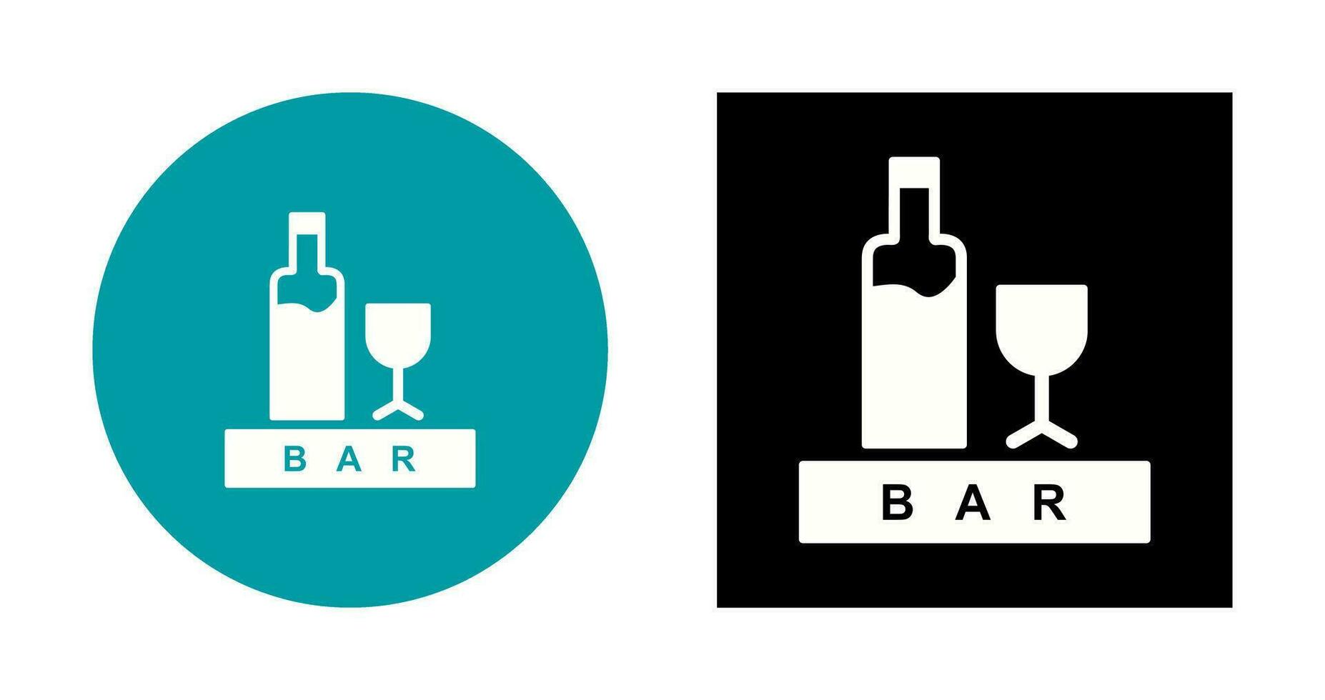 Unique Bar Sign Vector Icon