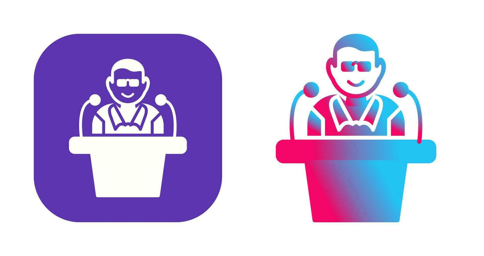 Unique Lecture Vector Icon