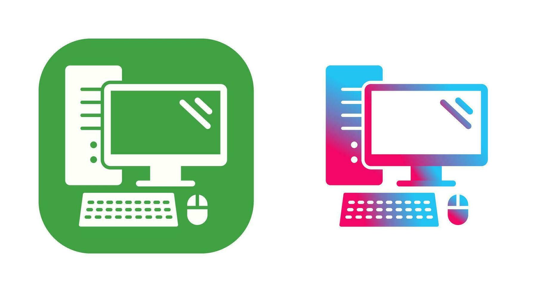 Computer Vector Icon