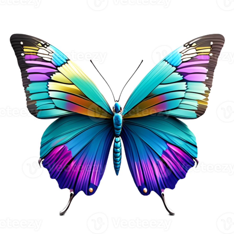 Butterfly Colorful Beauty AI Generative png
