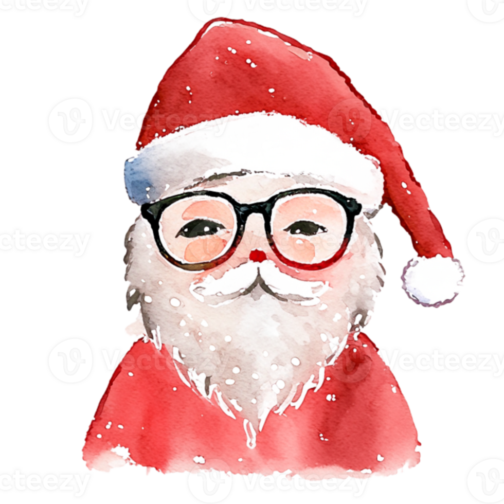Santa Claus Cute  AI Generative png