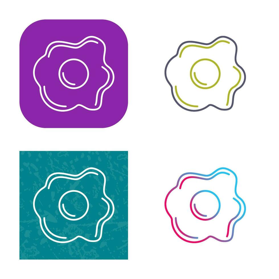 Fried egg Vector Icon