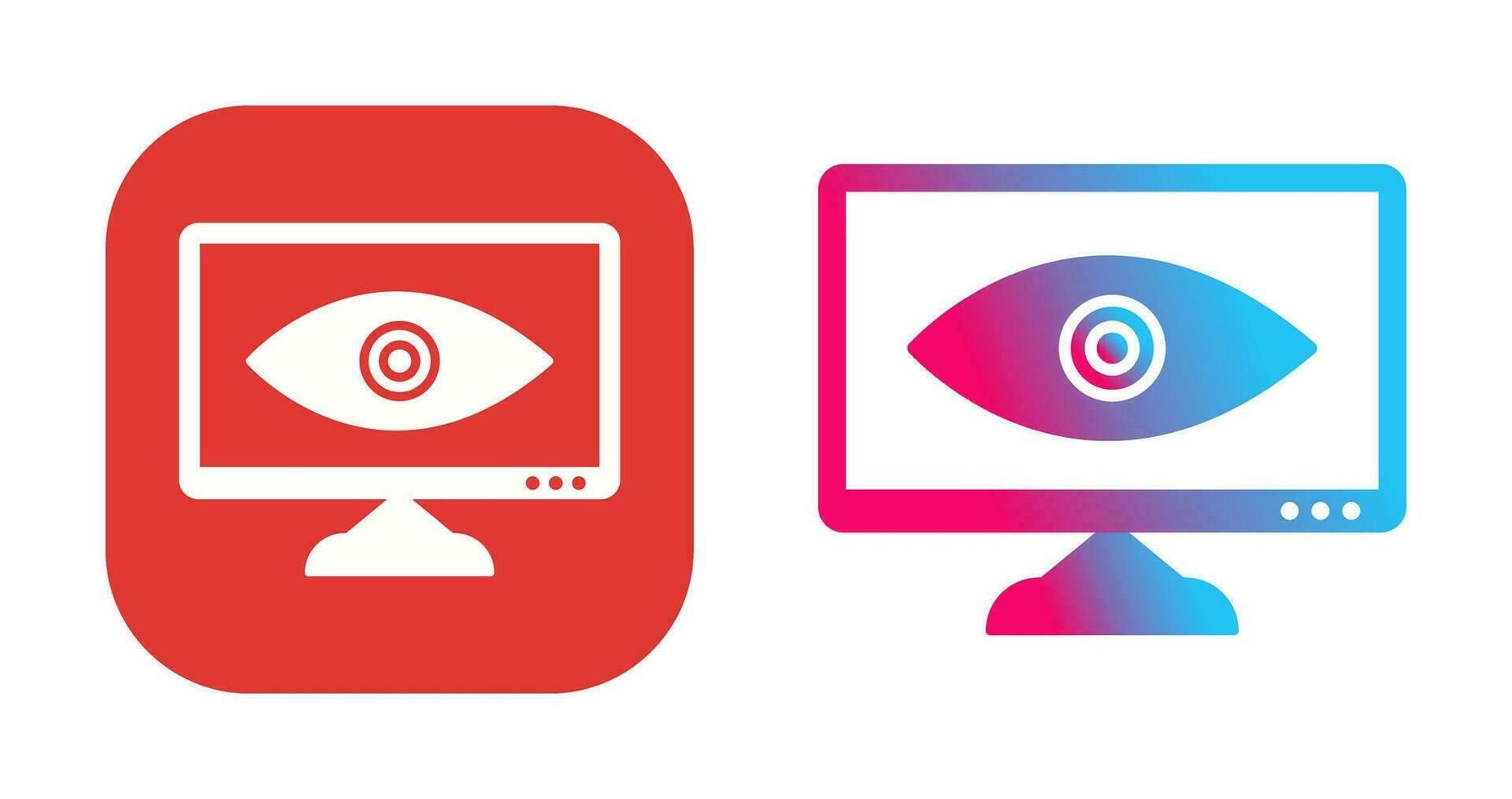 Unique Web Visibility Vector Icon