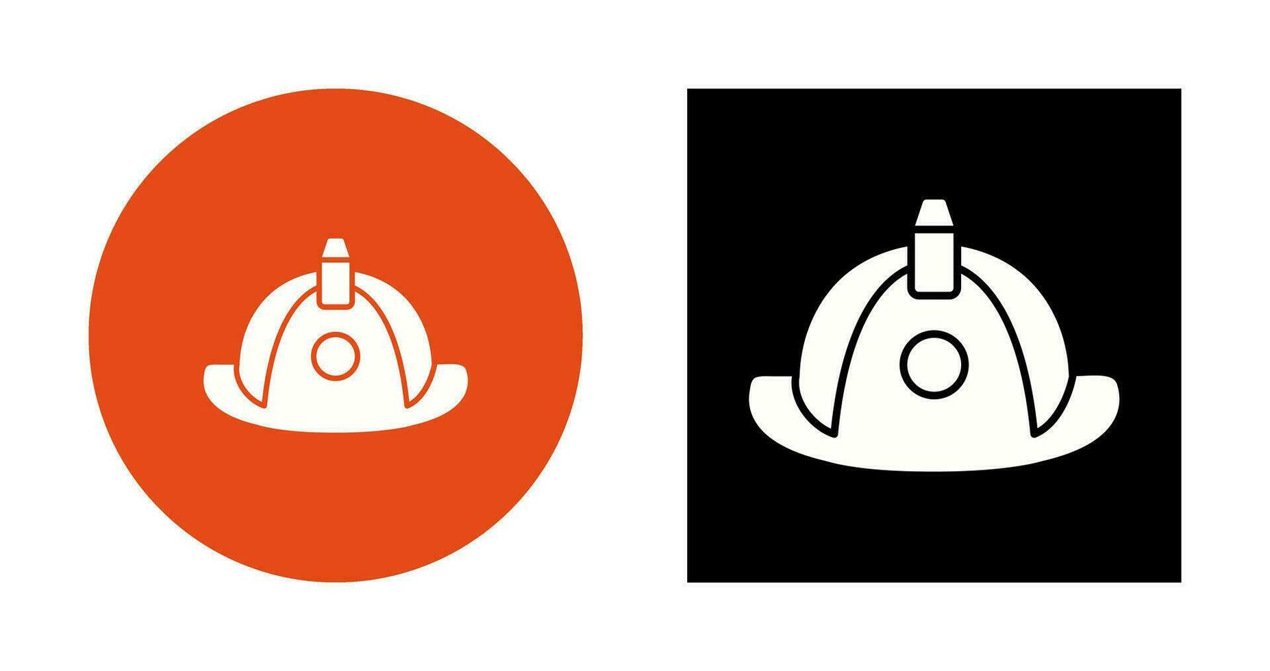 Unique Firefighter Hat Vector Icon