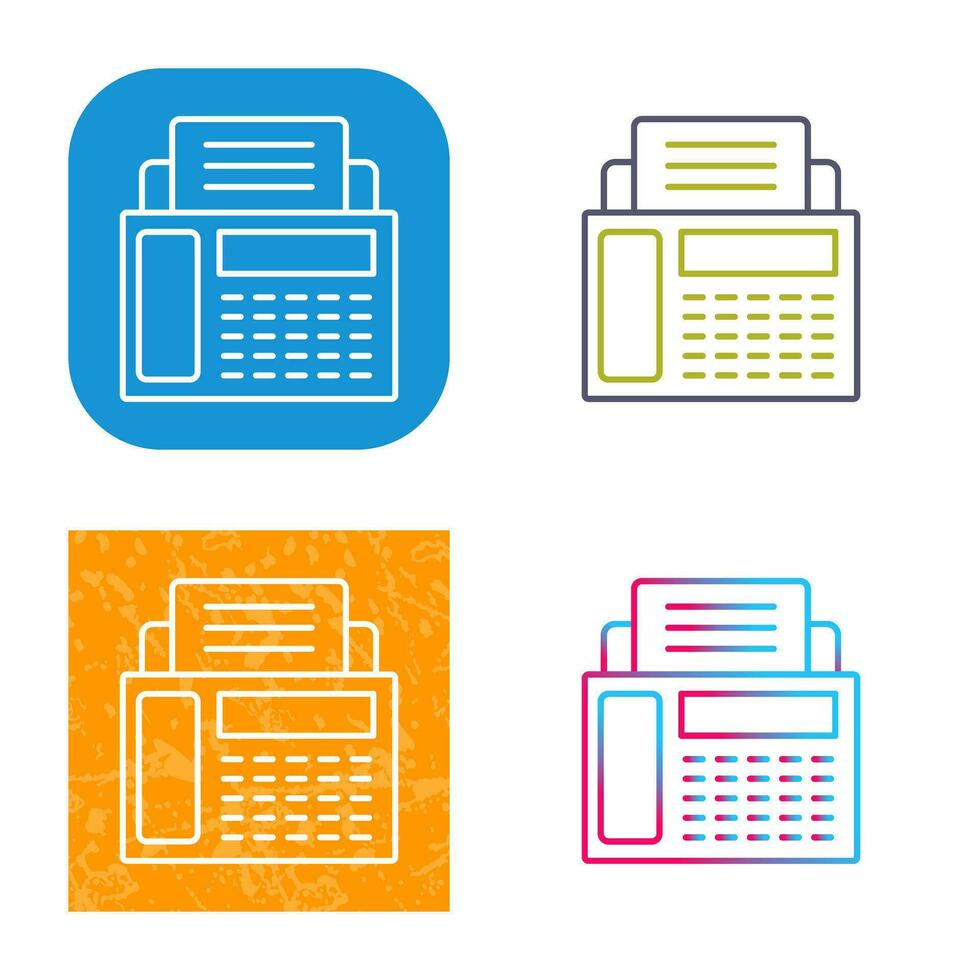 Fax Machine Vector Icon