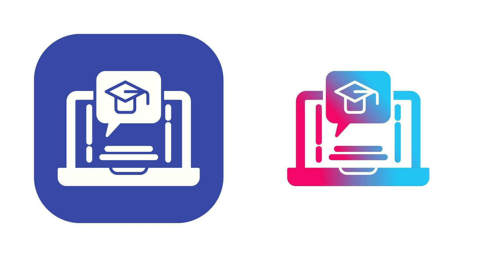 E Learning Vector Icon
