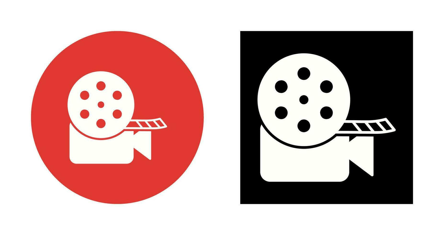 Unique Video Reel Vector Icon