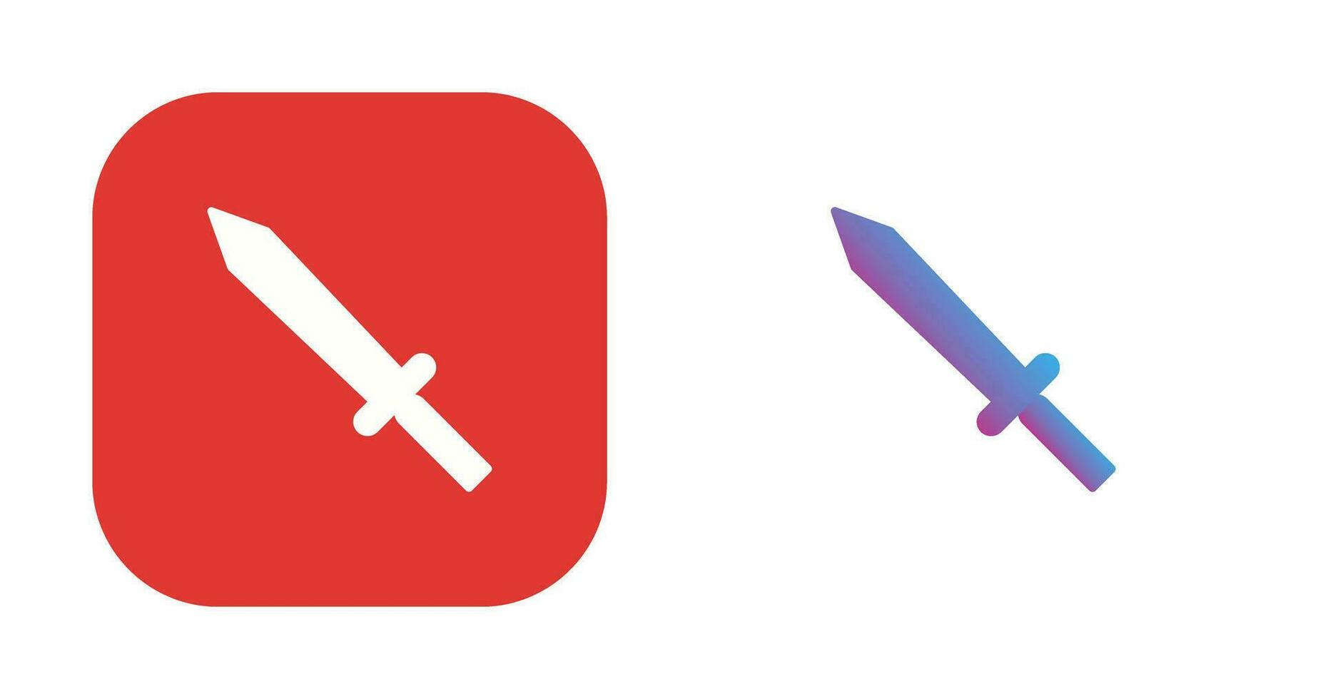 Unique Sword Vector Icon