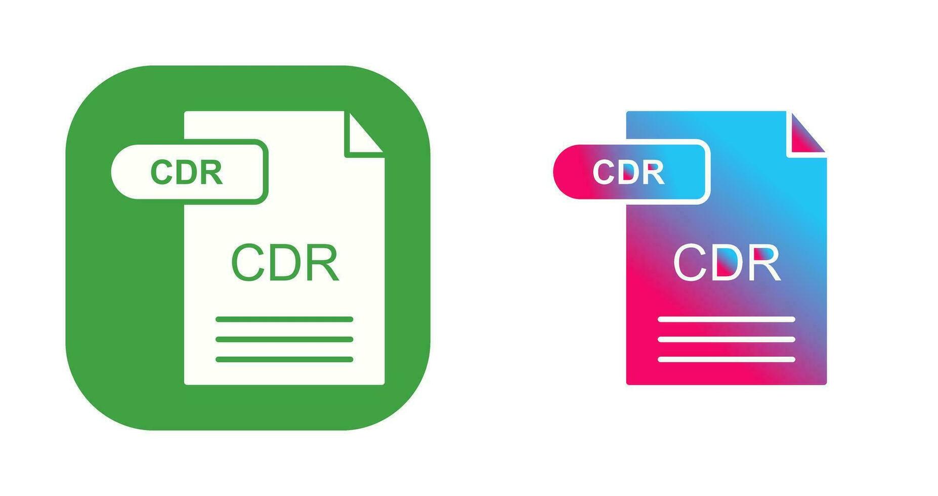 CDR Vector Icon