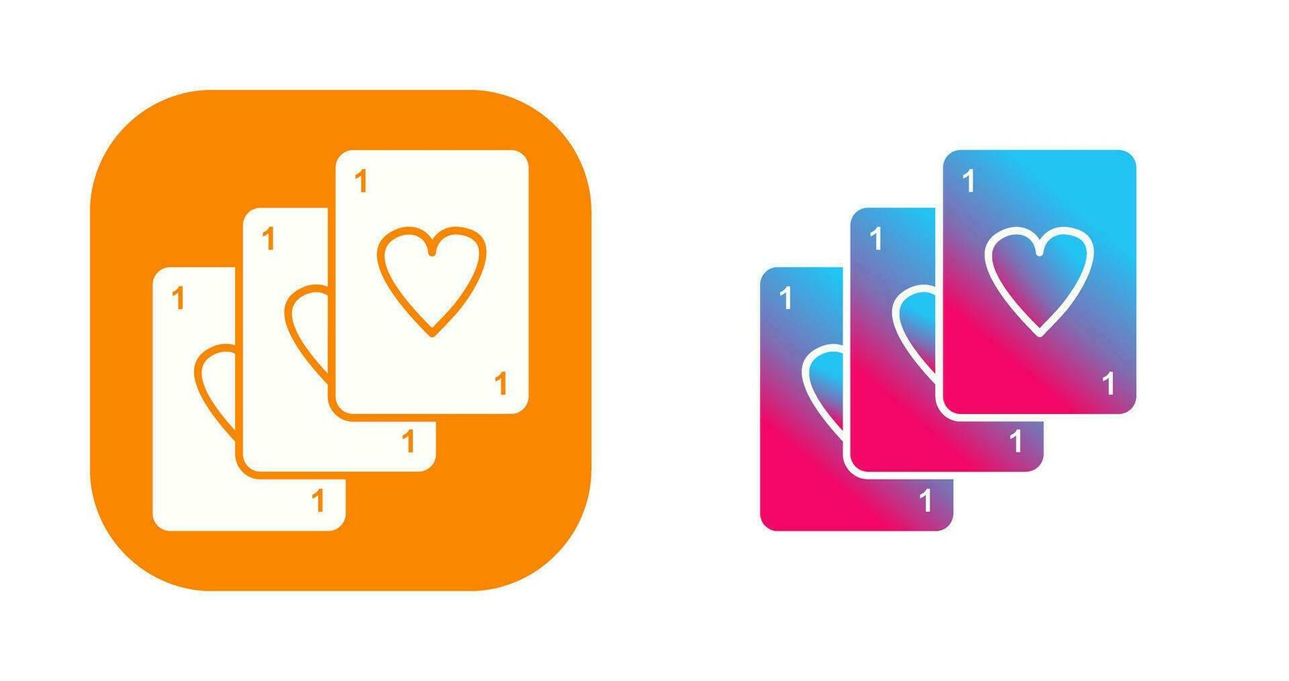 Unique Deck of Cards Vector Icon