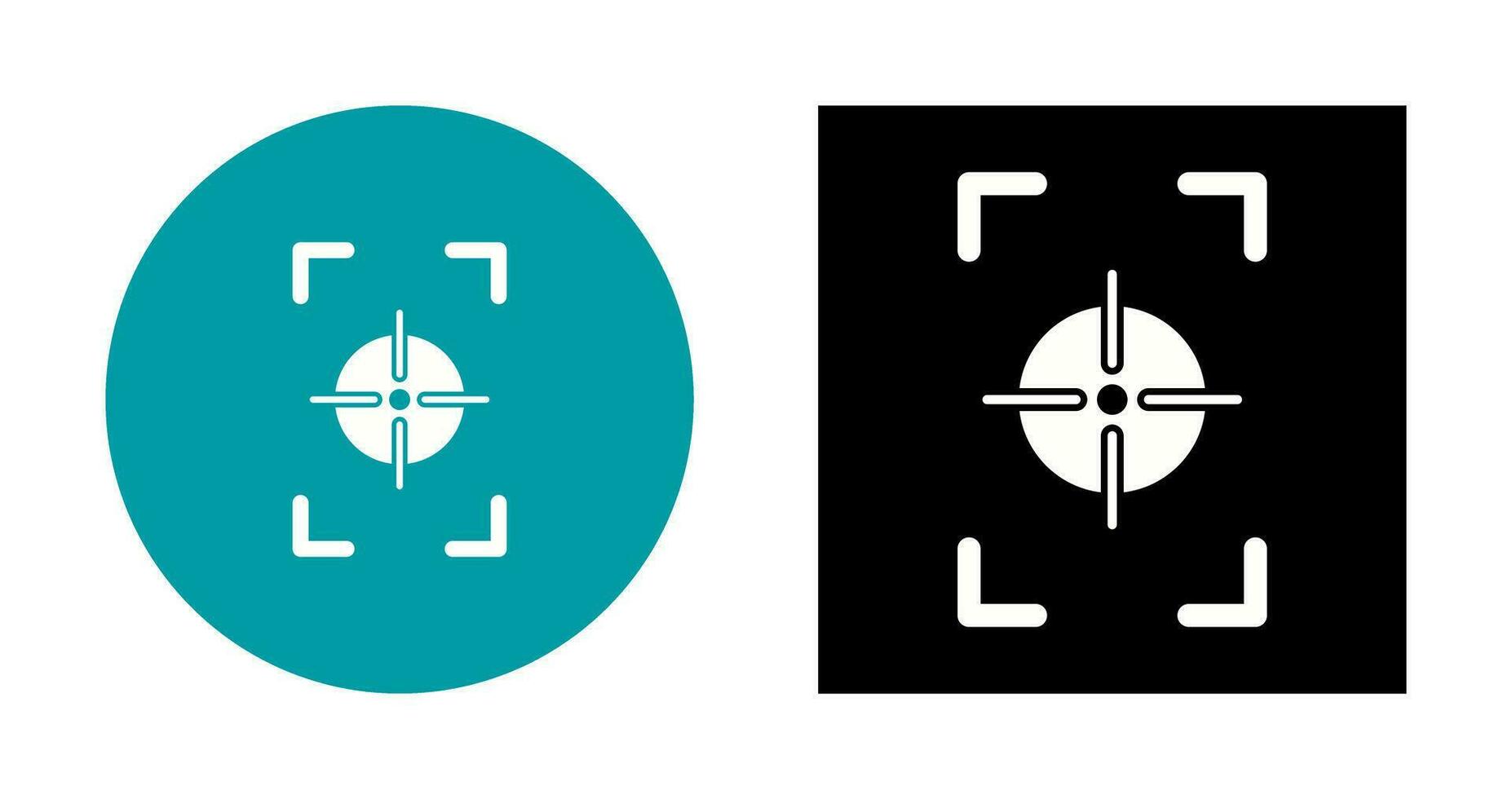 Unique Focus Vertical Vector Icon