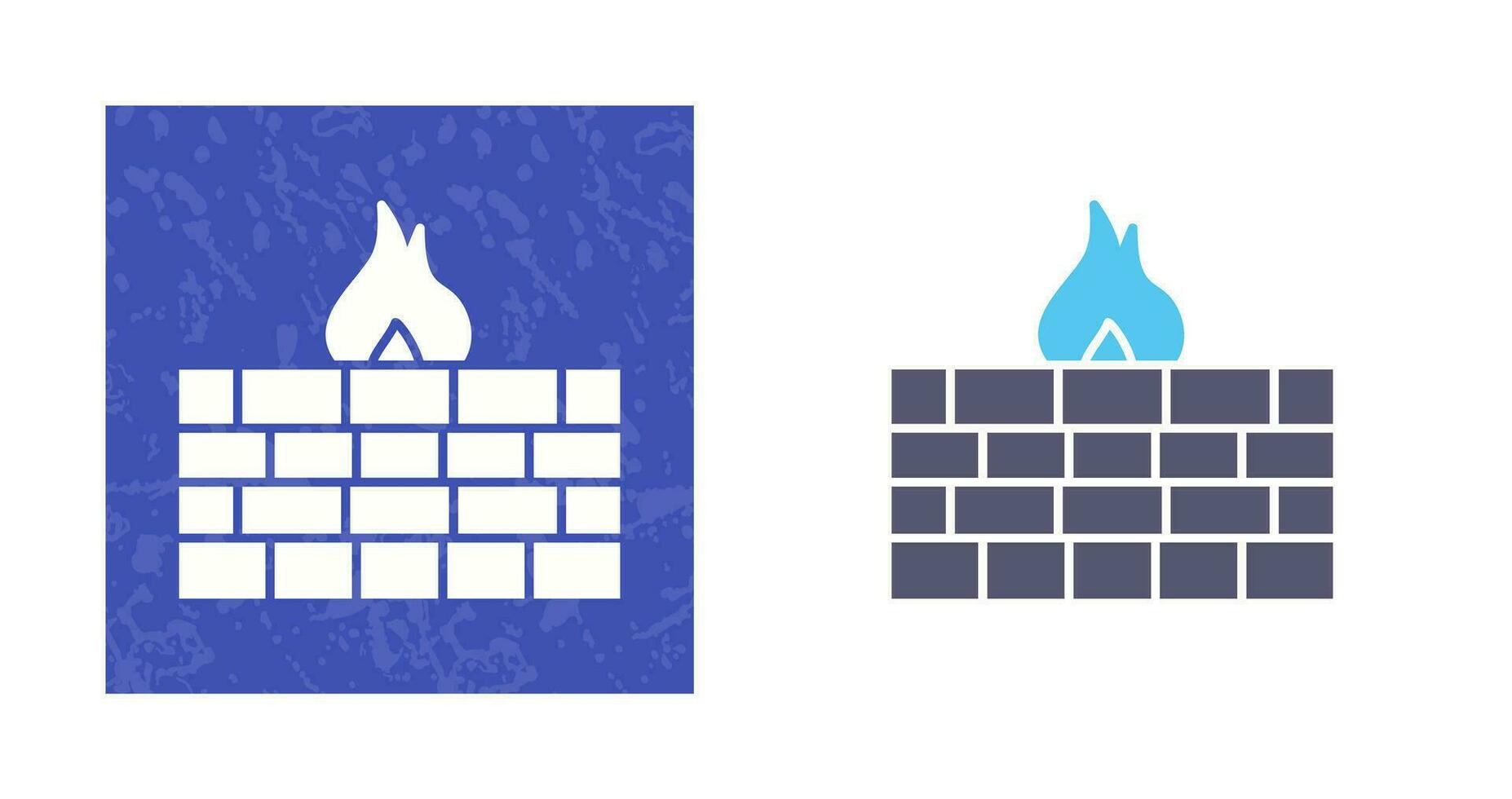 Unique Firewall Vector Icon