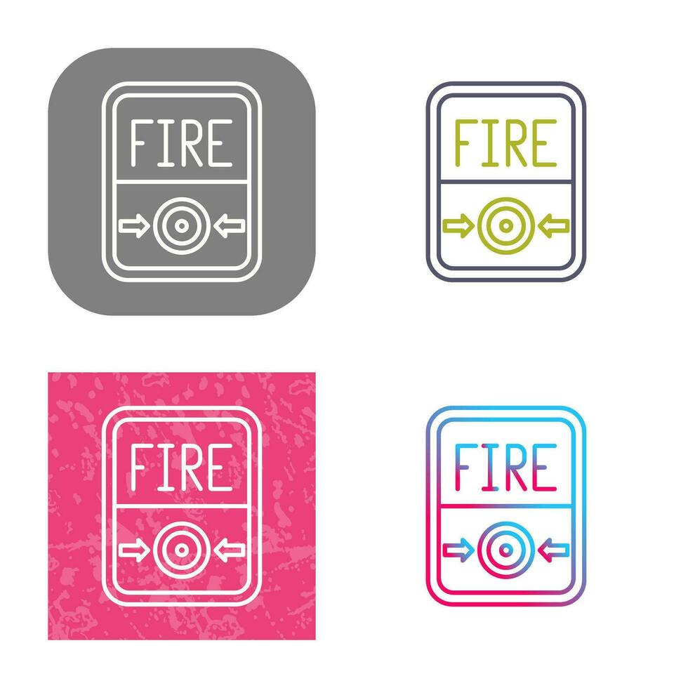 Fire Button Vector Icon