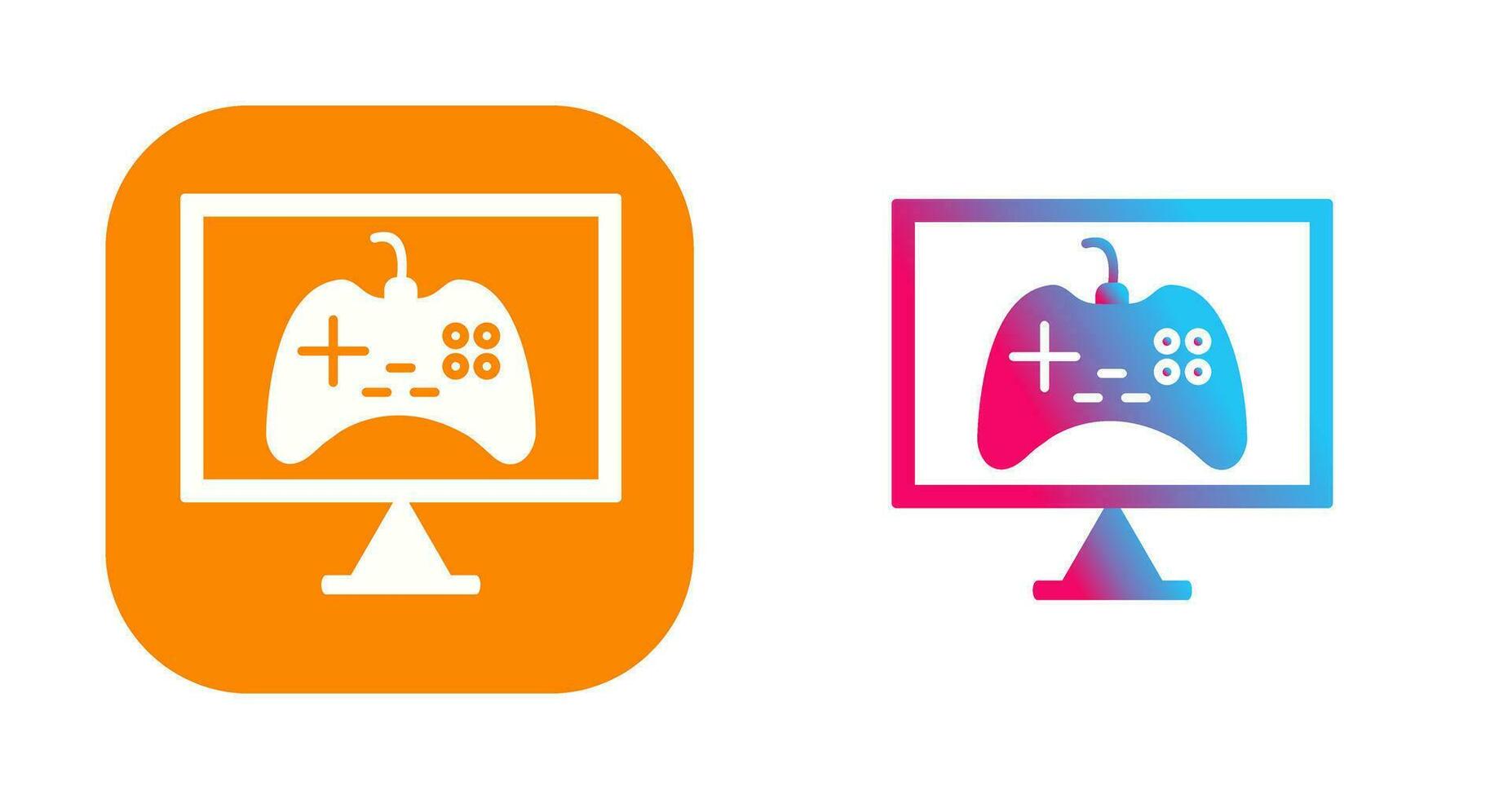 Unique Online Games Vector Icon
