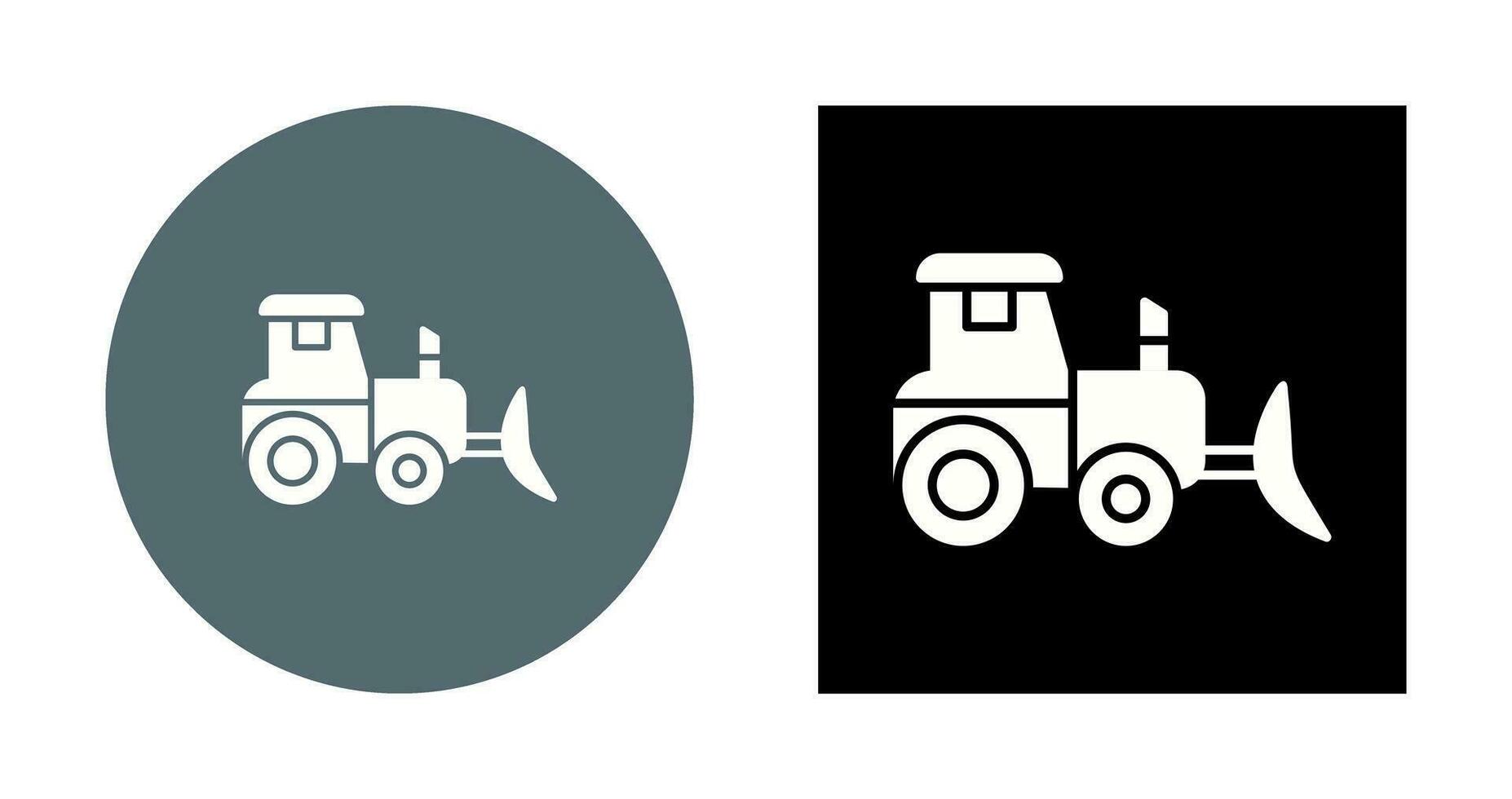 Industrial Tractor Vector Icon