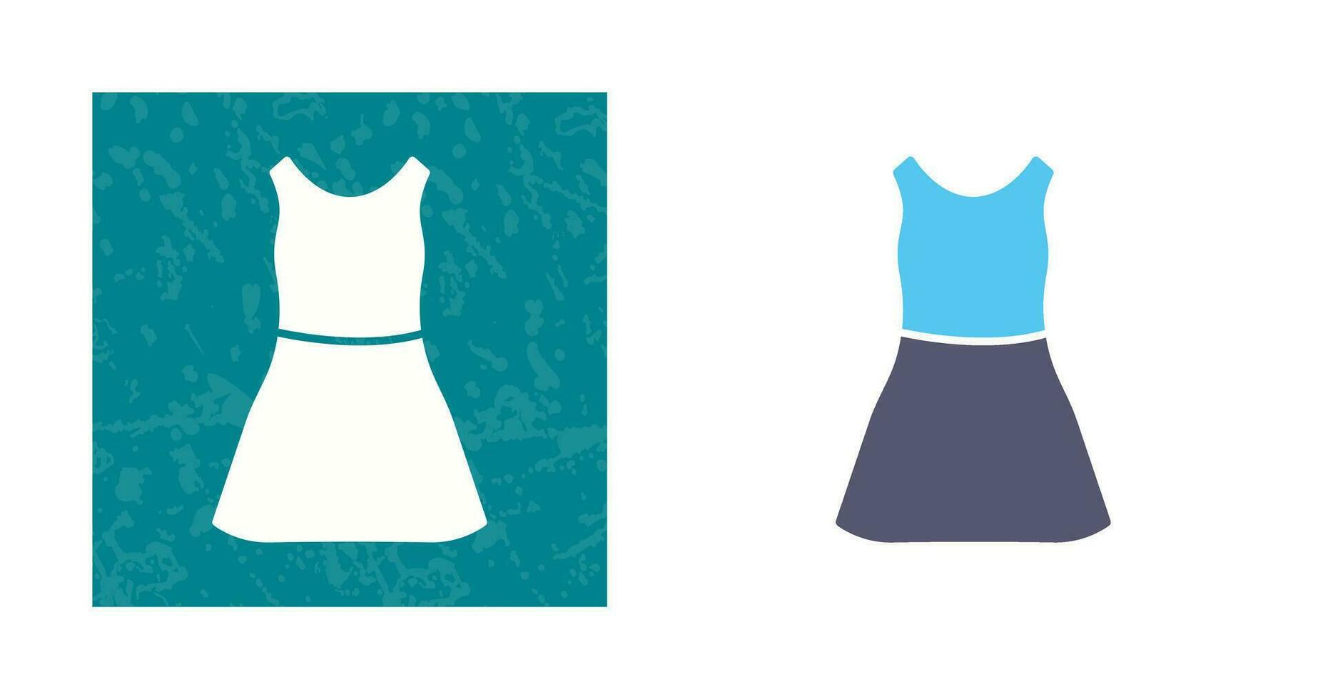 vestido, vector, icono vector