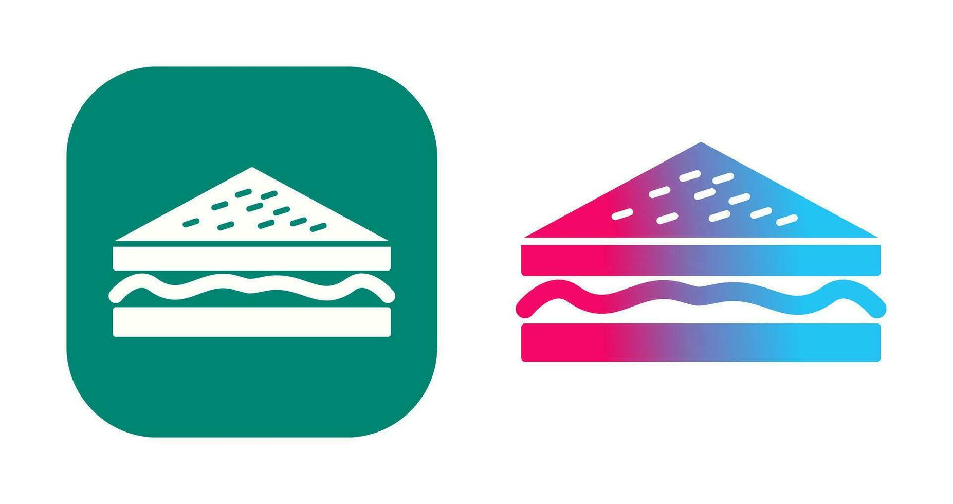 Unique Sandwich Vector Icon