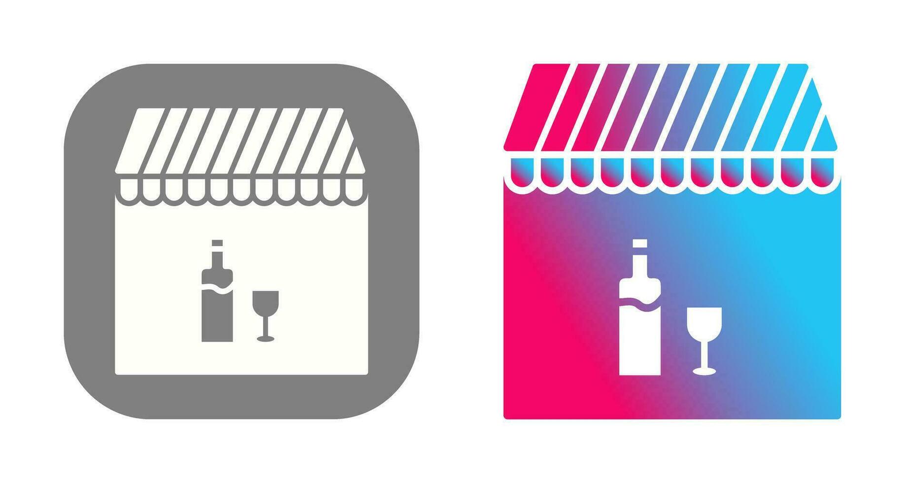 Unique Cafe and Bar Vector Icon