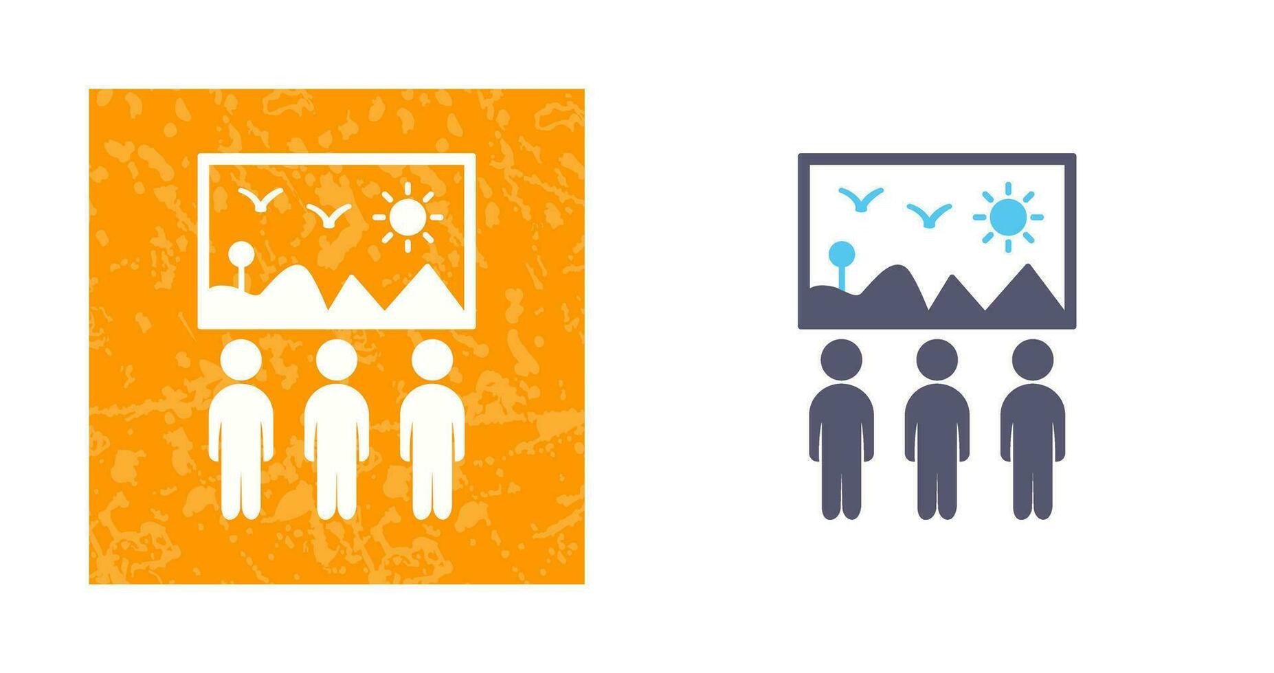 Viewing Painting Vector Icon
