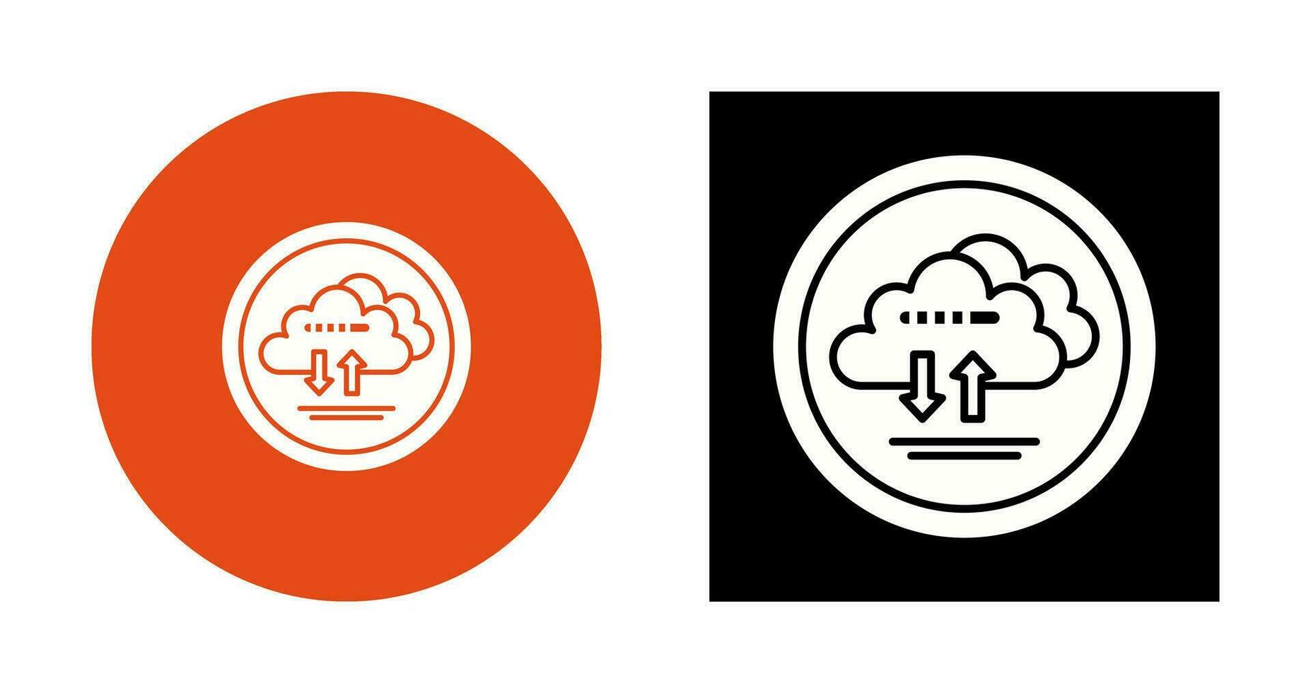 Cloud Data Vector Icon