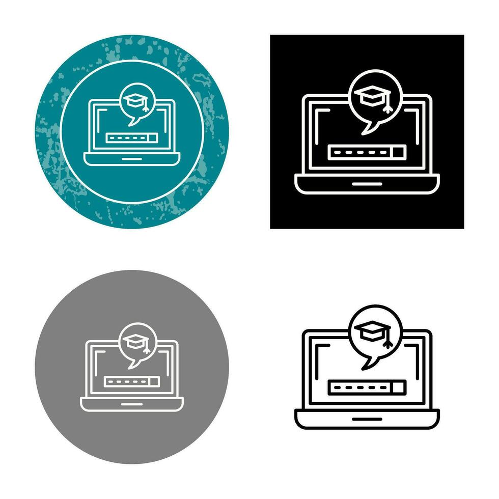 Digital Learning Vector Icon