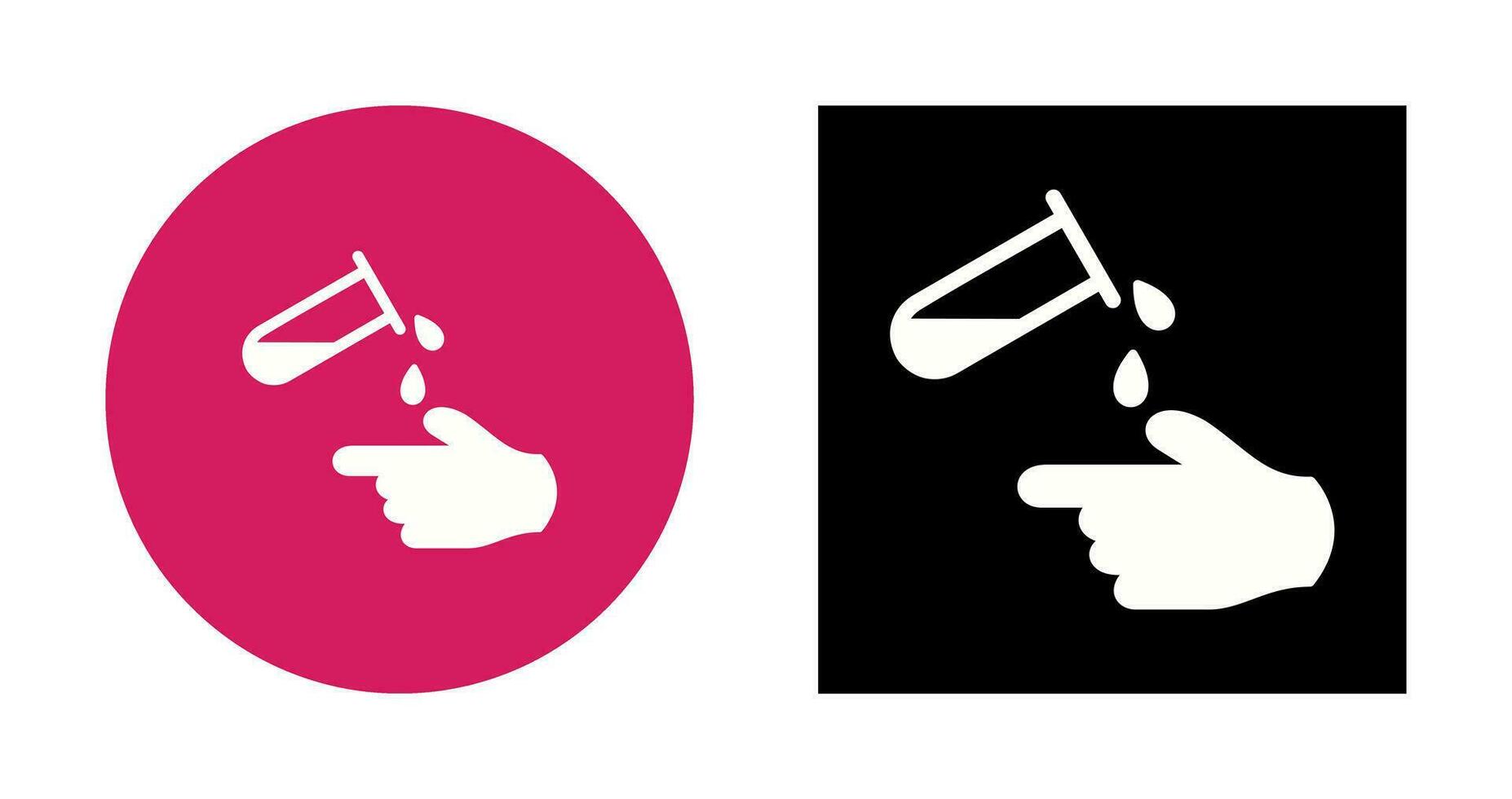 Corrosive Hazard Vector Icon