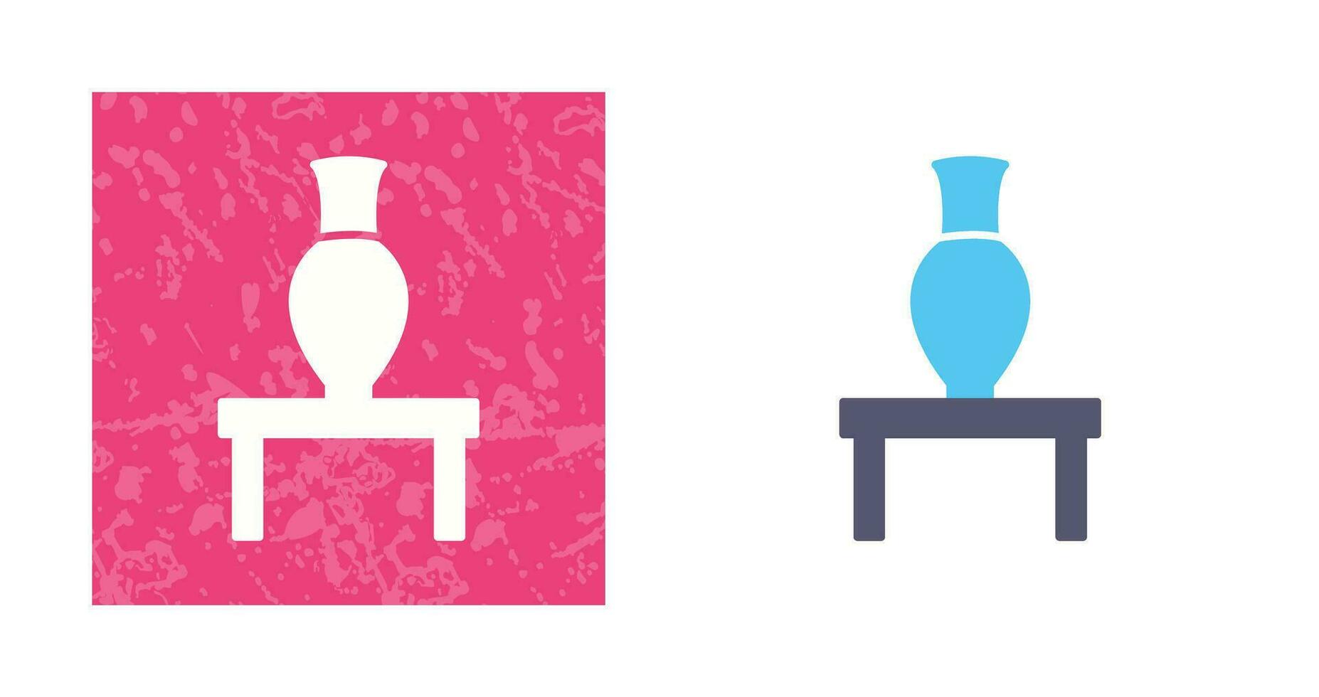 Vase Exhibit Vector Icon