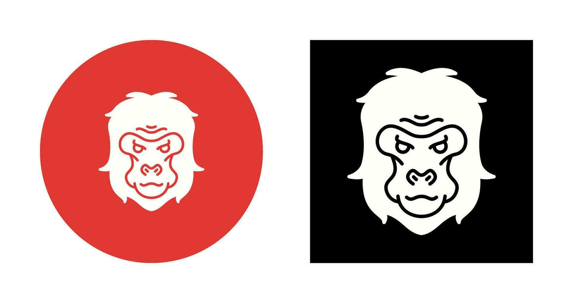 Gorilla Vector Icon