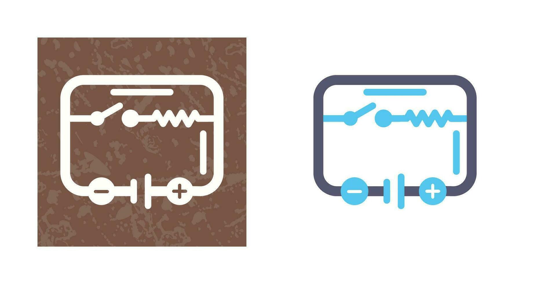 icono de vector de circuito eléctrico