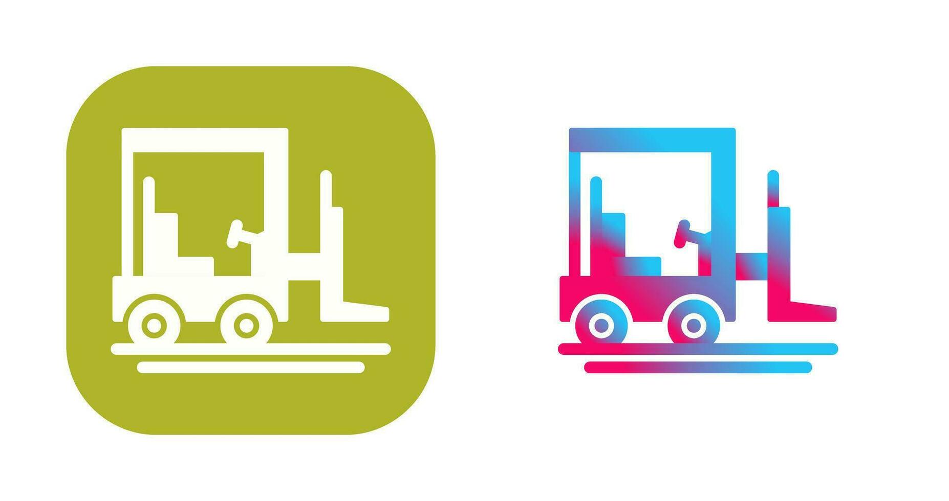 Forklift Vector Icon