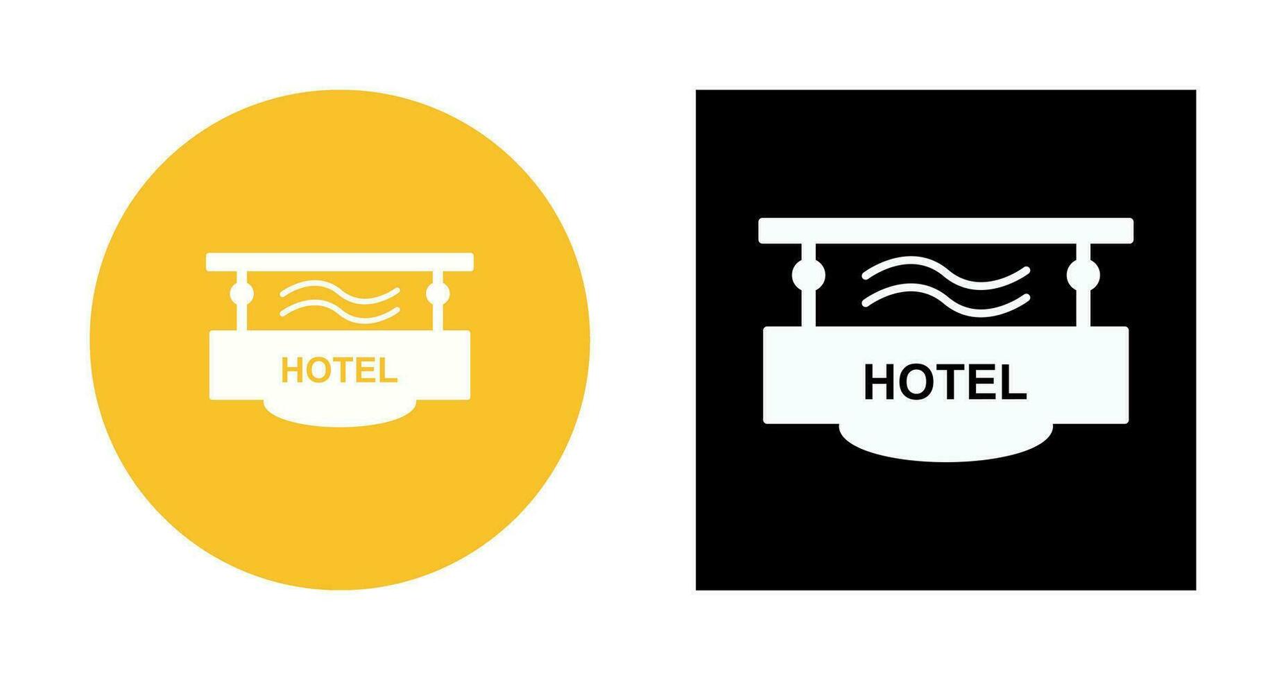 Hotel Sign Vector Icon