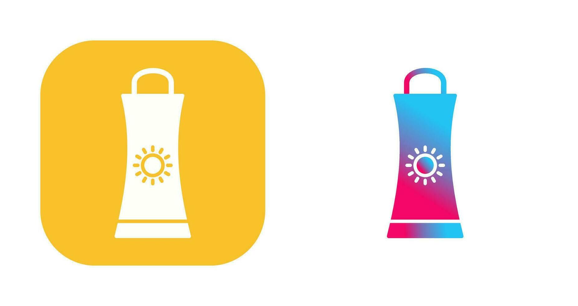 Sunblock Cream Vector Icon