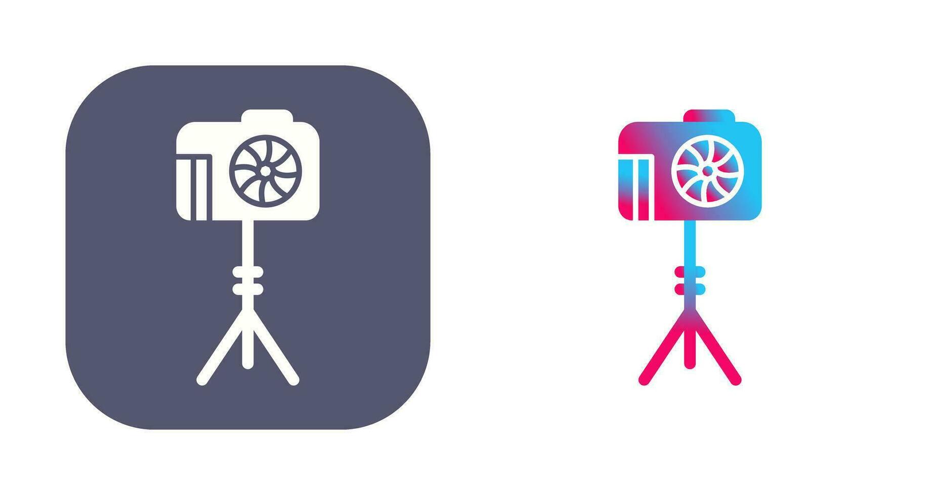 Unique Camera Stand Vector Icon