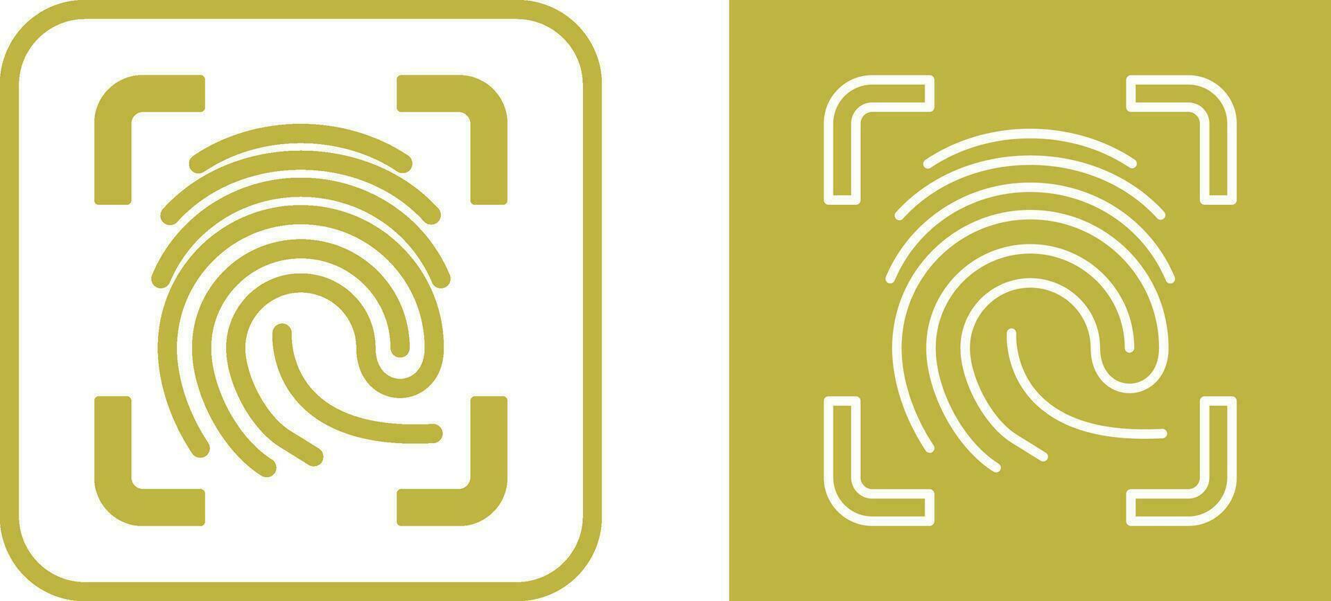 Finger Print Vector Icon